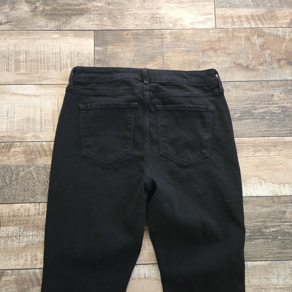 Old Navy High Rise Wow Striaght Jeans Black Size 10 Measures 30x29